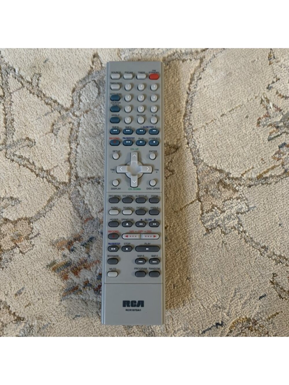 Genuine RCA DVD Recorder & VCR Combo Remote Control RCR197DA1